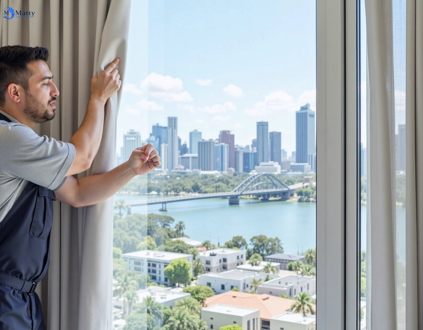 Professional curtain steam cleaning service karingal-vic QLD by Matty Curtain Cleaning